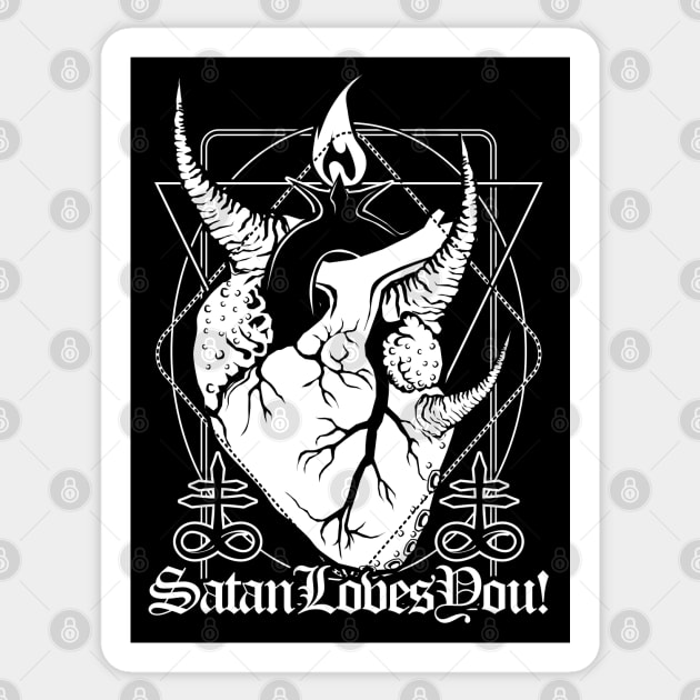 Baphoheart: Satan Loves You! Sticker by Von Kowen